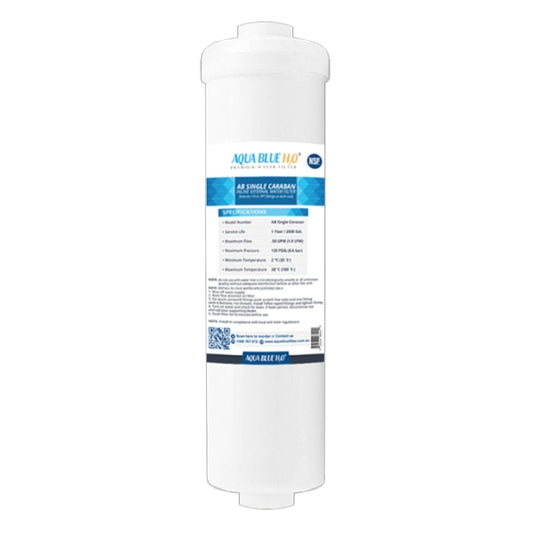 CR20 AB Single Caravan In-line Caravan/RV Water Filter by AQUA BLUE H2O