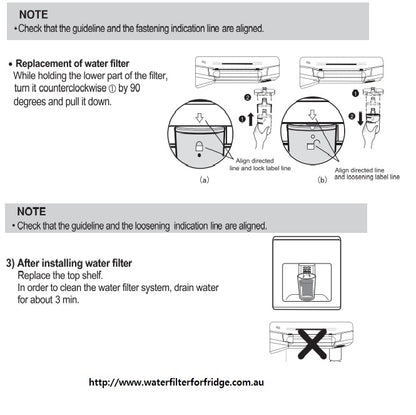 LG 5231JA2002A, LT500P Original Genuine Fridge Water Filter Premium, Cuno 3M