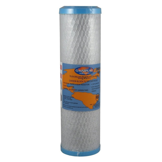 OMNIPURE (OMB934-0.5) 9.75"X2.75" CARBON BLOCK 0.5 MICRON FILTER