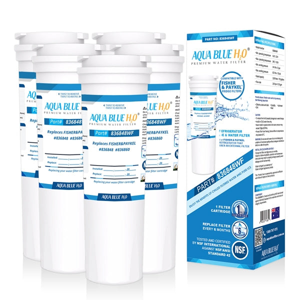 5x Fisher  and  Paykel  Fridge Filters  by Aqua Blue h20