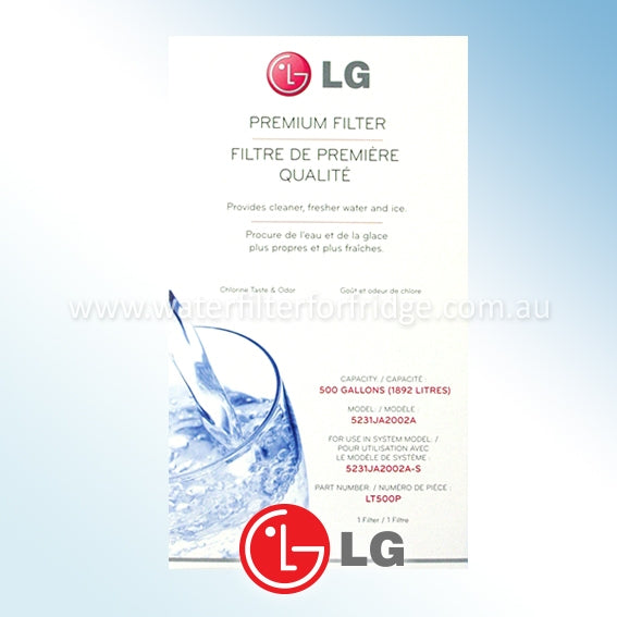 LG 5231JA2002A, LT500P Original Genuine Fridge Water Filter Premium, Cuno 3M