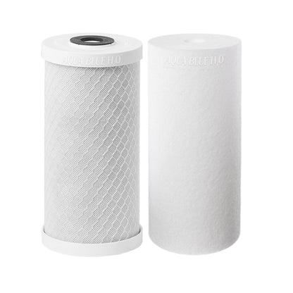 Twin Whole House Replacement Water Filter Set Polyspun + CTO  10"X4.5"