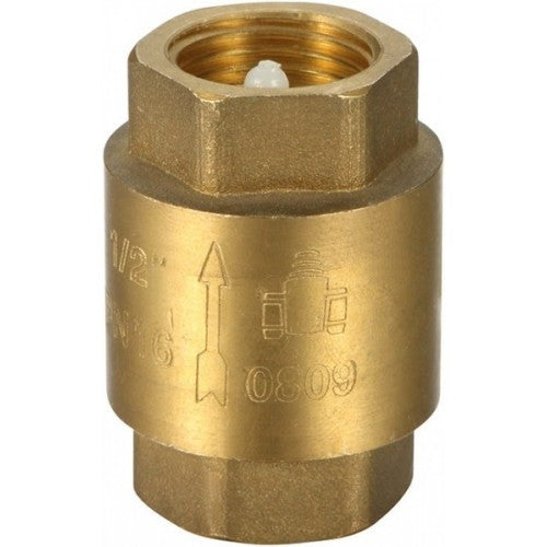 Brass Single Non Return Check Valve 1/2(15MM) in BSPP