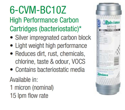 6-CVM-BC10Z High Performance Carbon Cartridges (bacteriostatic)