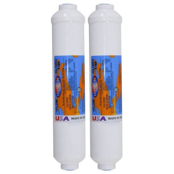 Omnipure CL10RO T40 GAC Carbon 5 Micron Inline Water Filter