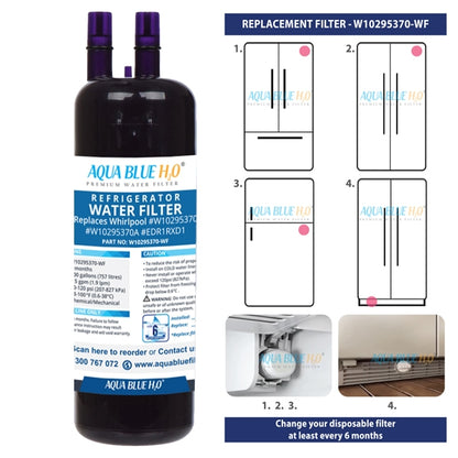 Whirlpool W10295370 FILTER1 Refrigerator Water Filter  BY Aqua Blue H20 
