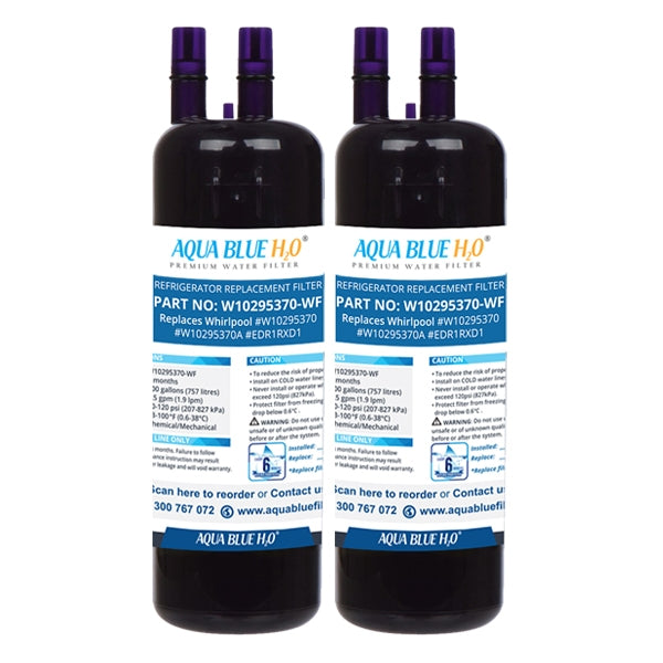Whirlpool W10295370 FILTER1 Refrigerator Water Filter  BY Aqua Blue H20 