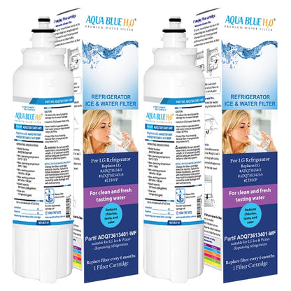 2X LG LT800P Replacement Water Filter with 2X LG LT120F Replacing Air Filter - Refrigerator Filter Pack