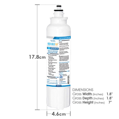2X LG LT800P Replacement Water Filter with 2X LG LT120F Replacing Air Filter - Refrigerator Filter Pack