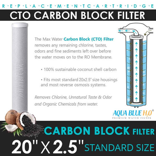 Big Blue 20"x2.5" Whole House CTO Carbon Block 5M