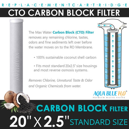 Big Blue 20"x2.5" Whole House CTO Carbon Block 5M