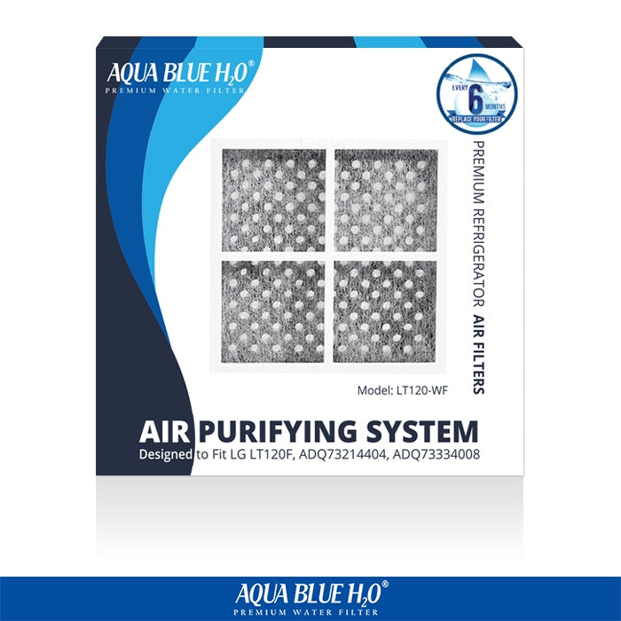 2X LG LT800P Replacement Water Filter with 2X LG LT120F Replacing Air Filter - Refrigerator Filter Pack
