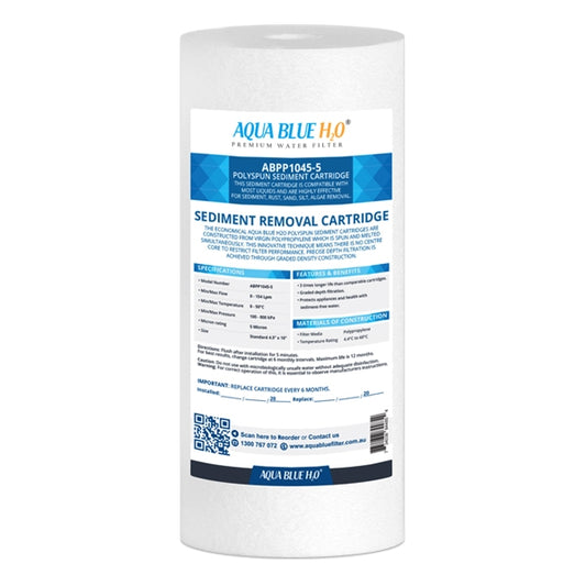 Puretec PX05MP1 Polyspun Sediment Water Filter Cartridge 4.5 x 10 inch 5 Micron