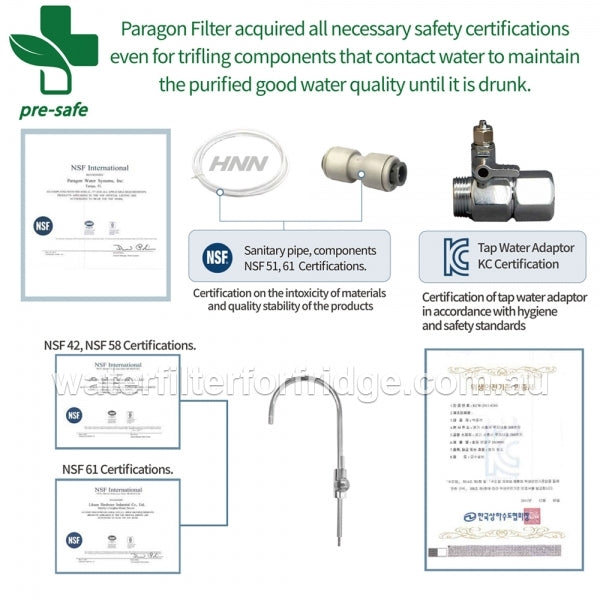 Under-sink water filtration system Paragon Water Filter CP-4