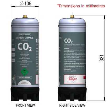 Zip MicroPurity 93701 Residential Hydrotap Water Filter with Zip 91295 Sparkling Replacement Cartridge