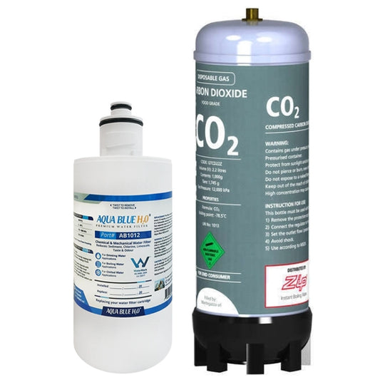 ZIP 93701 Replacement Water Filter Cartridge with Zip 91295 Sparkling Replacement Cartridge