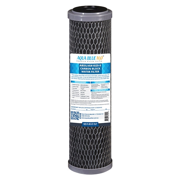 Twin Caravan & RV Water Filter System with Sediment & Silver Carbon Block Filter