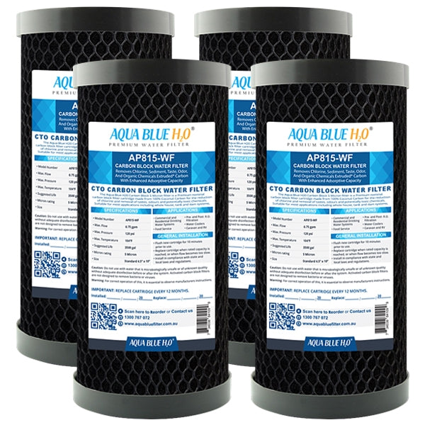 Whole House Water Filter System Carbon Block 10"x4.5" Replacement Filter