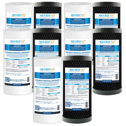Compatible with Puretec WH2 30 Replacement Water Filter Cartridges PX05MP1 CB10MP110 inch