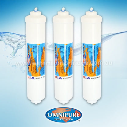 3x Inline water filter K2540 JJ or K2540-JJ 5 micron Omnipure