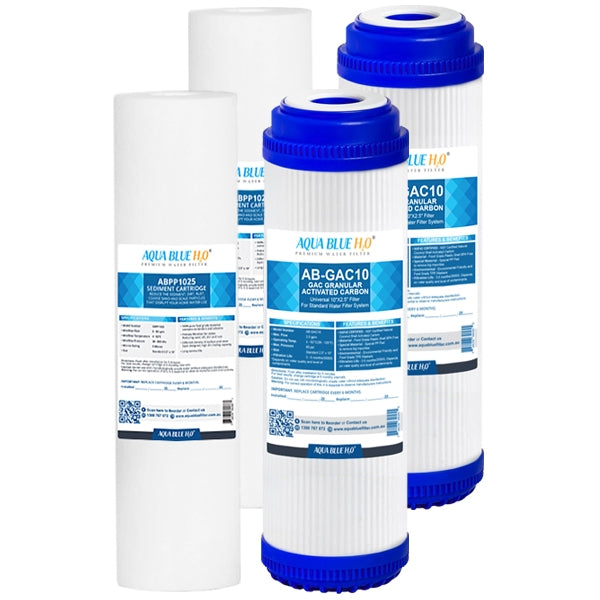 Cuno AP110 and AP117 Sediment with GAC Carbon Water Filter Replacement by Aqua Blue