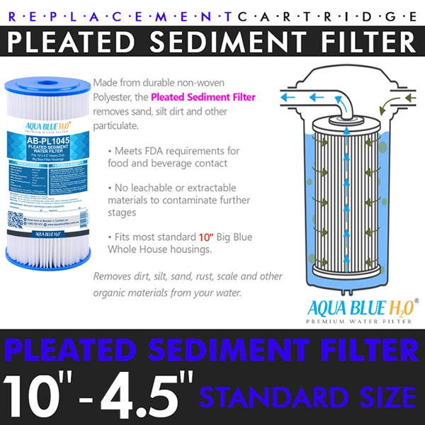 3 Stage Big Blue Whole House System with Replacement Cartridge