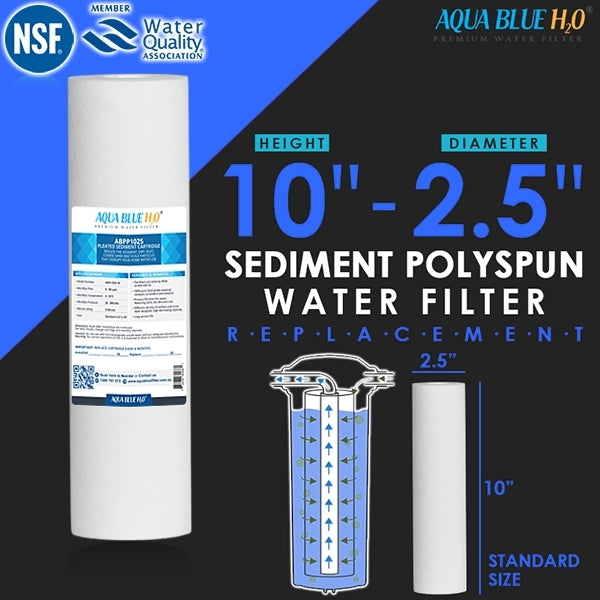 Brewing Clear Water Filter Housing 10" x 2.5"  with polyspun sediment filter  included