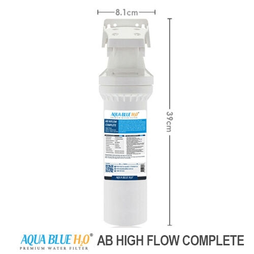 Aqua Blue H20  High Flow in-line - 4 Stage Water Filtration System Kit