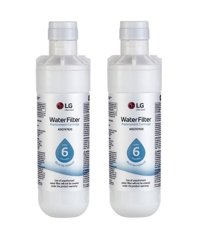 2x LG LT1000P MDJ64844601 ADQ74793501 refrigerator water filter