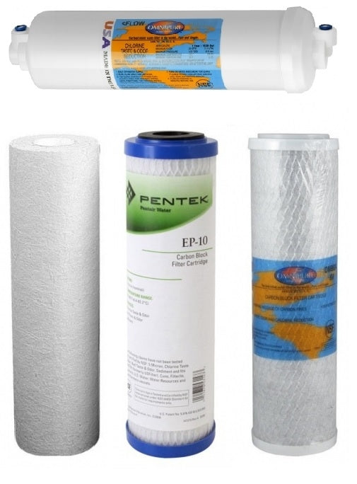 4 Stage Water Filter Replacement cartridge set