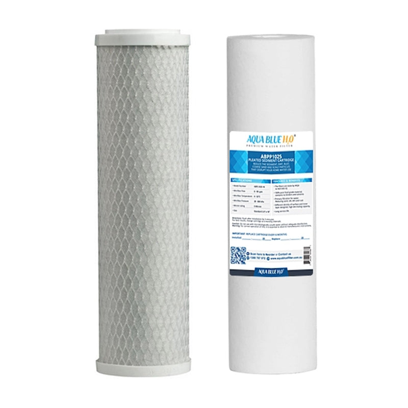 Twin Caravan & RV Water Filter System with Sediment & Carbon Filter