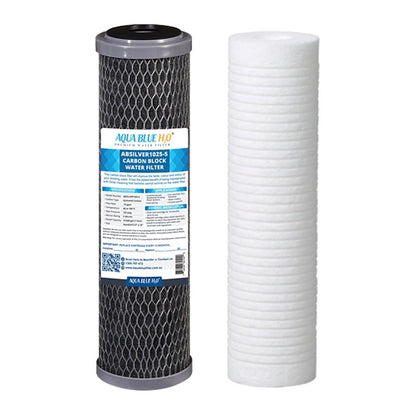 Twin Caravan & RV Water Filter System with Sediment & Carbon Filter