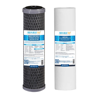 Twin Caravan & RV Water Filter System with Sediment & Carbon Filter