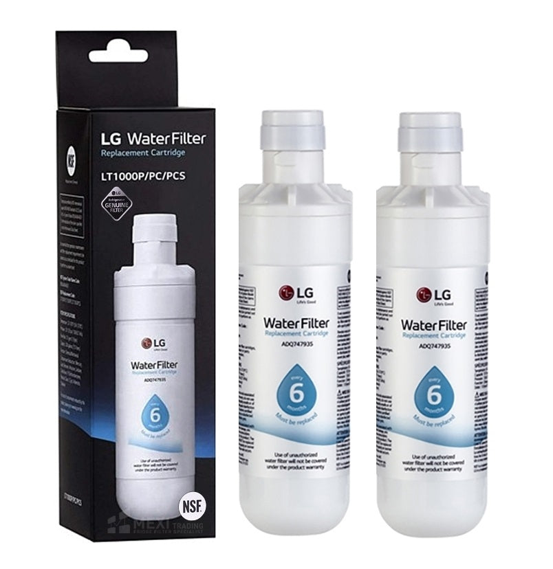 2x LG LT1000P MDJ64844601 ADQ74793501 refrigerator water filter