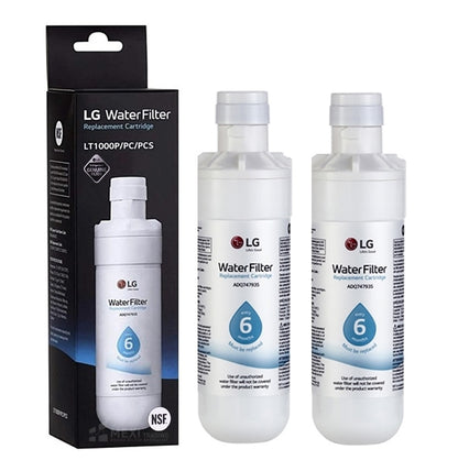 2x LG LT1000P MDJ64844601 ADQ74793501 refrigerator water filter