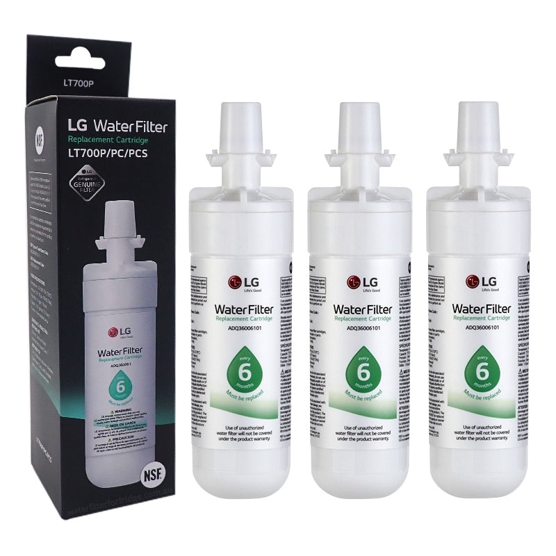 3x LG ADQ36006101 LT700P Fridge Filter Genuine Fridge Filter