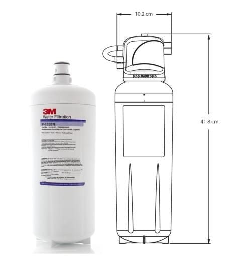 3M P-165BN High Flow Triple Stage Softening Water Filter