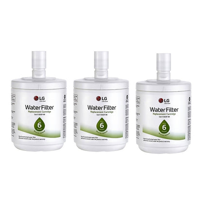 3x LG 5231JA2002A, LT500P Original Genuine Fridge Water Filter Premium, Cuno 3M