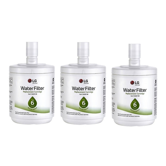 3x LG 5231JA2002A, LT500P Original Genuine Fridge Water Filter Premium, Cuno 3M