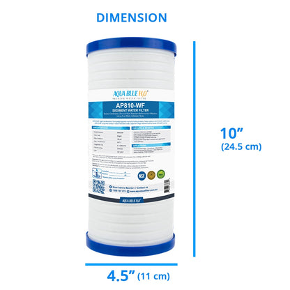 Rain Water Tank Filter system BIG Blue UV residence with AP810-WF 5 Micron Sediment Filter
