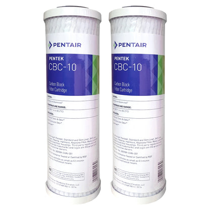 2X Omnipure OMB934 0.5 Micron Coconut Carbon Block Water Filter 10"