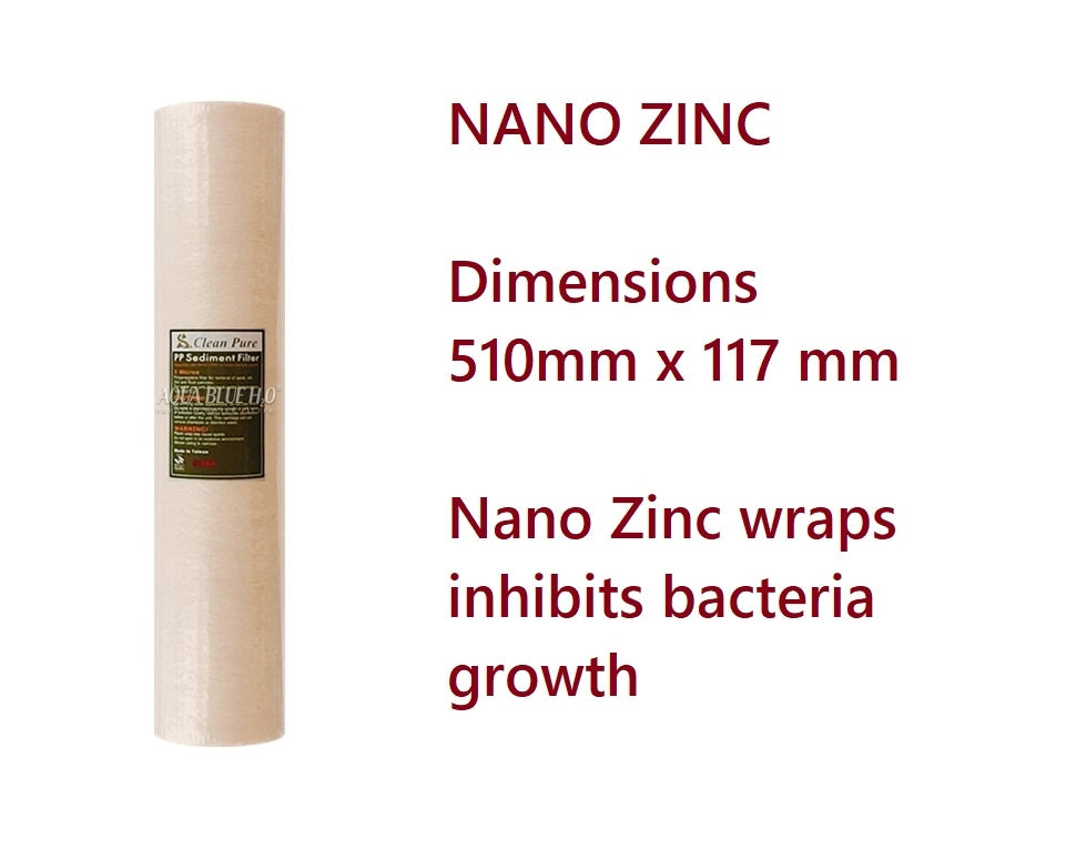 20X 4.5  ANTI BACTERIA NANO ZINC Filter for Whole house or  Rain water tank filter system