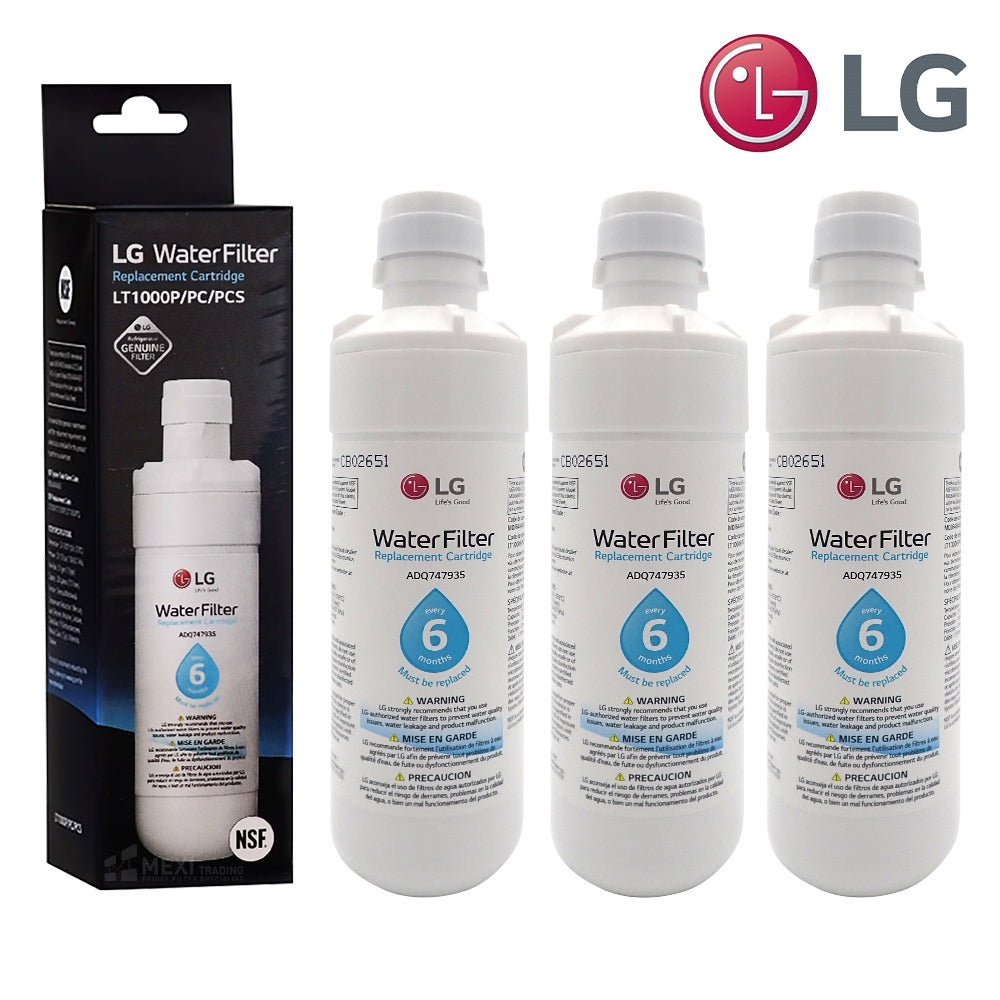 3x LG LT1000P MDJ64844601 ADQ74793501 refrigerator water filter