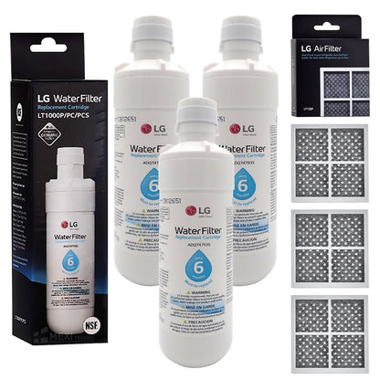 LG LT1000P MDJ64844601 ADQ74793501 Fridge Filter + Air Filter LT120F