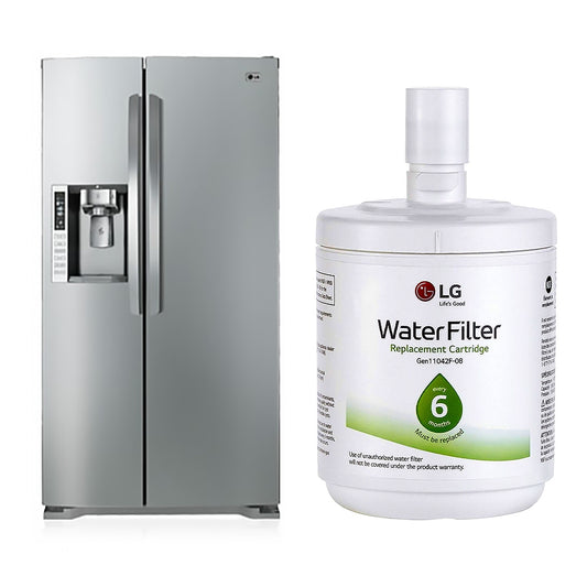 LG 5231JA2002A, LT500P Original Genuine Fridge Water Filter Premium, Cuno 3M
