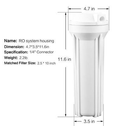 10inch Replacement Filter Housing with Cap