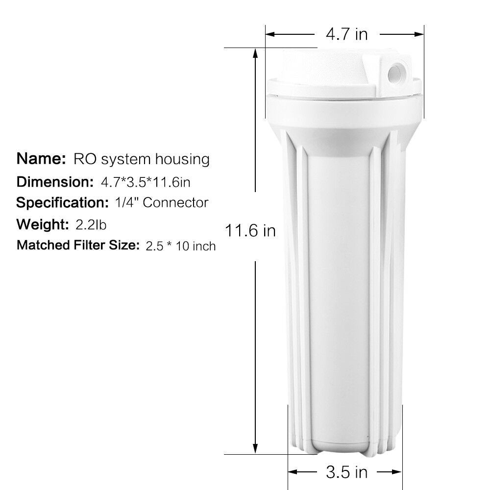 10inch Replacement Filter Housing with Cap