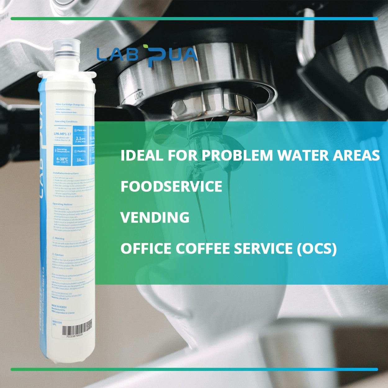 Lab Pua Residential Water Filter Kit LPA-CS5-17