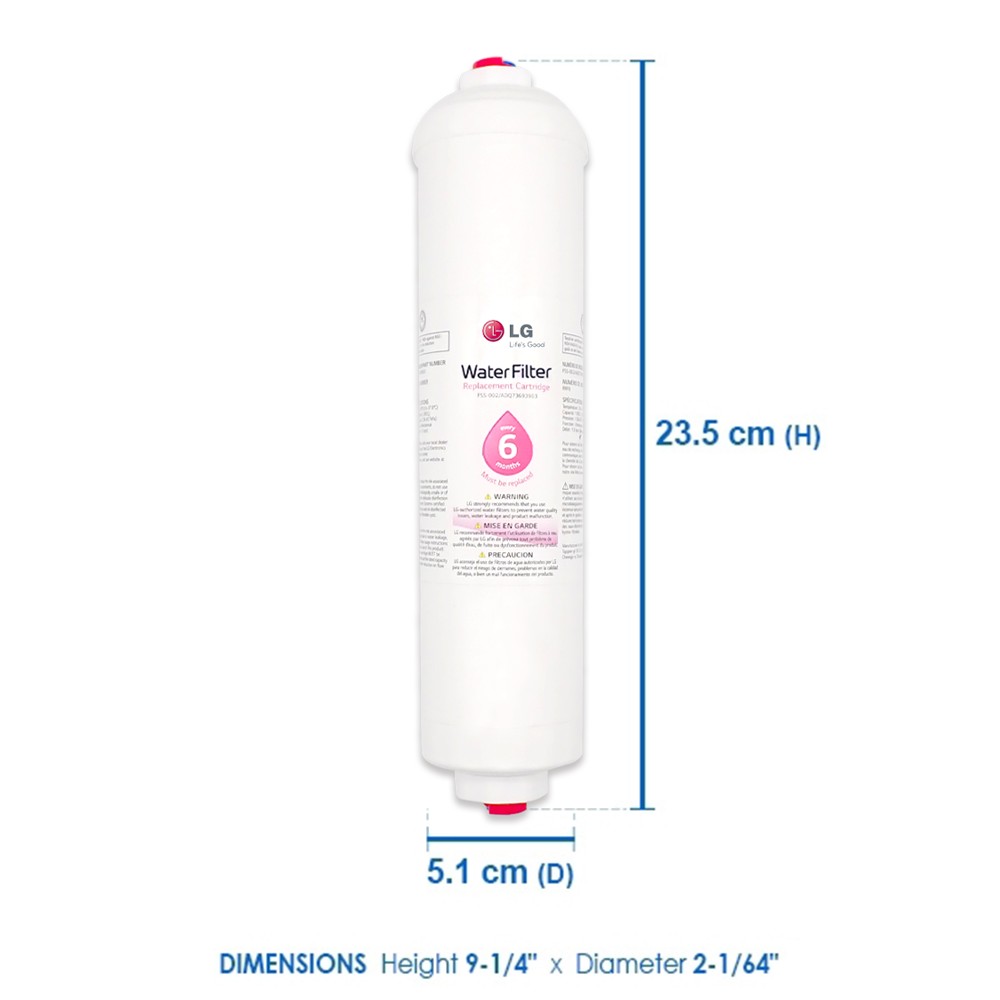 ADQ73693903 LG External Water Filter Replacement Cartridge