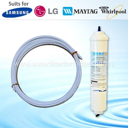 TPLV350KPA ¼ + Water Line Hose Kit 1/4 inch + Compatible Water Filter Set